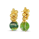 Amber Earrings Sea Green
